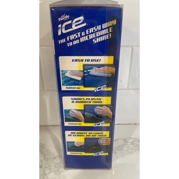 NEW Discontinued Turtle Wax Ice Synthetic 16oz Liquid Polish Cloth & Applicator - Picture 3 of 7